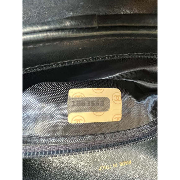 Rare Navy Velvet Crossbody Binocular Bag - Picture 7 of 8